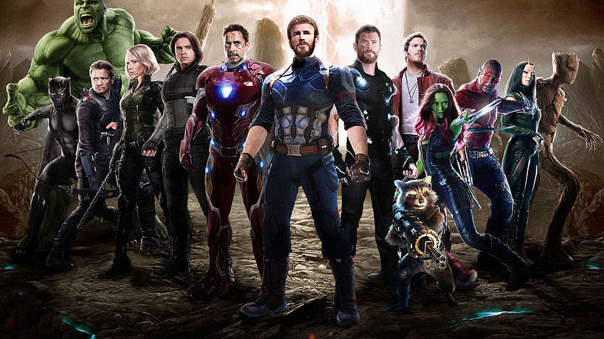 Team Of Superheroes, Movie, Avengers: Infinity War, , Background, 662a78, marvel team HD wallpaper