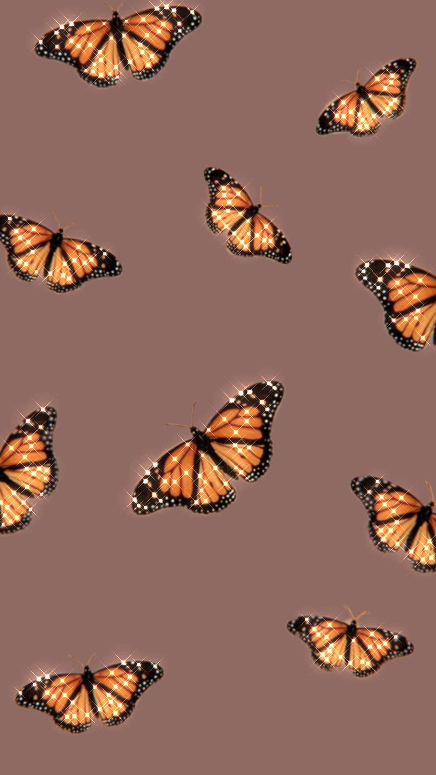 Retro Brown Butterfly Seamless Vector Background For Free Download  Free  Vector