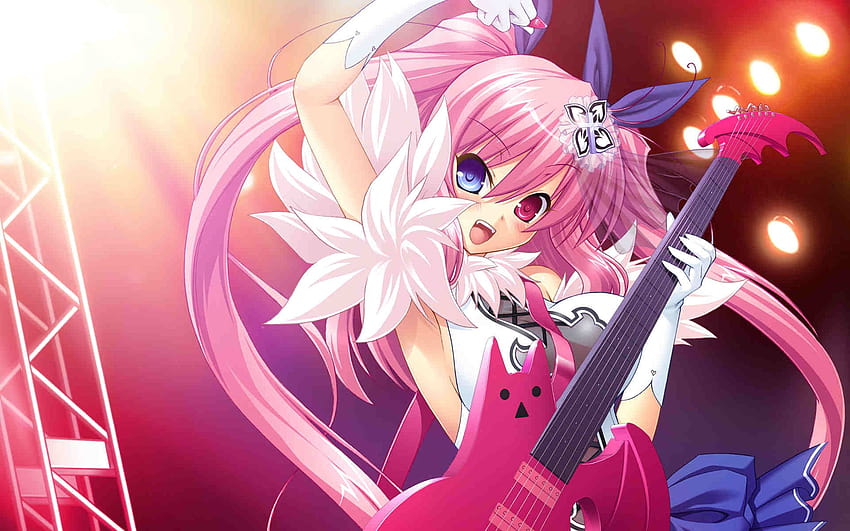Anime Rocker, short hair, cool, electric guitar, anime with a guitar, anime  punk, HD wallpaper | Peakpx