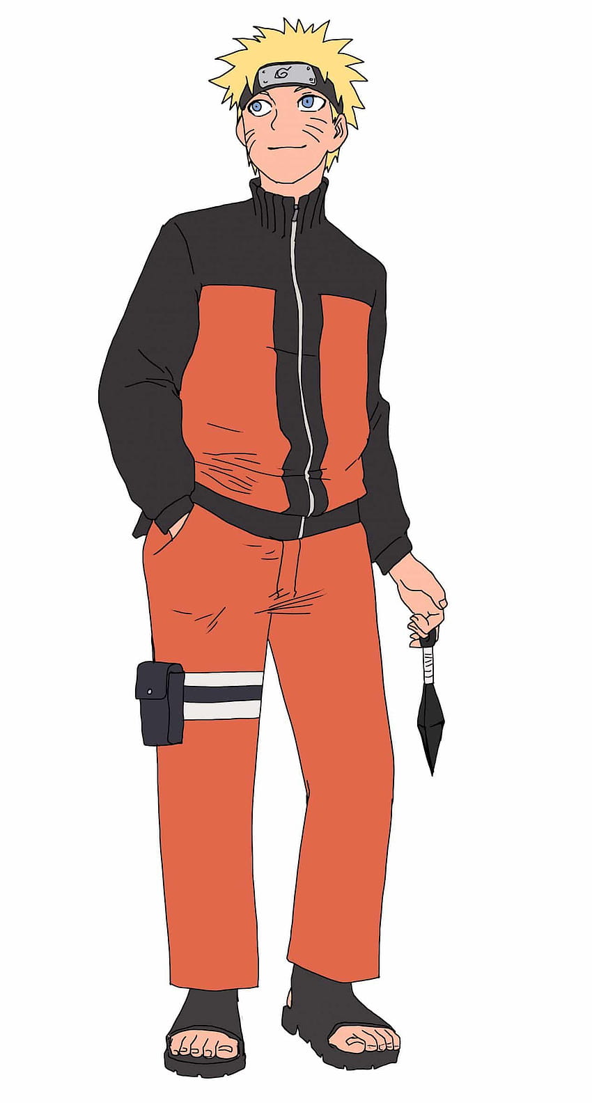 Jak narysować Naruto, całe ciało Naruto Tapeta na telefon HD