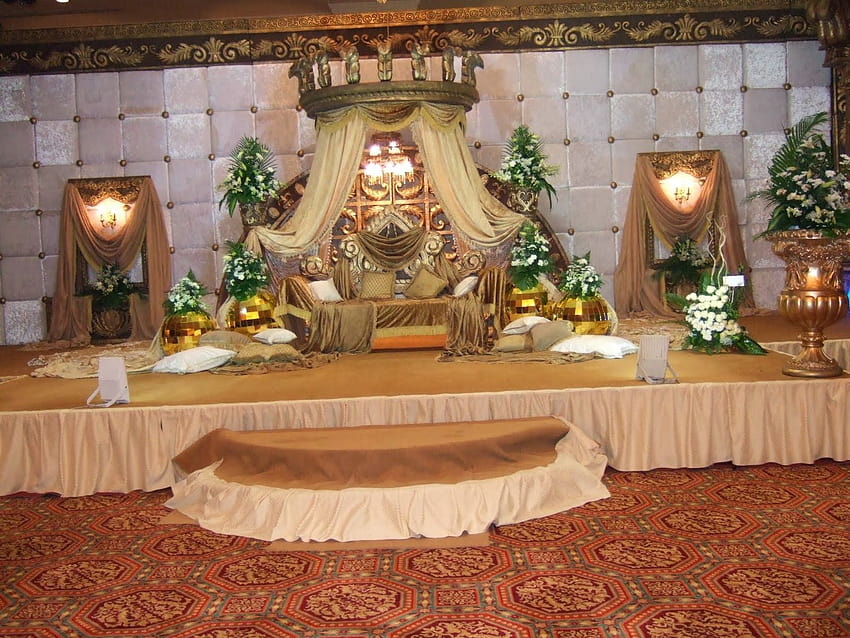 Saaldekoration ... Afari, Hochzeitsdekoration HD-Hintergrundbild