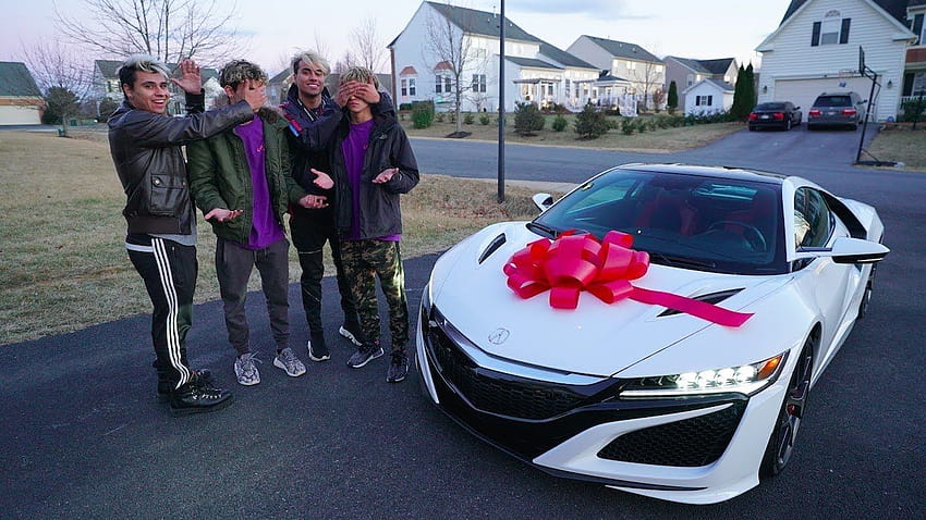 SURPRISING OUR TWIN BROTHERS WITH THEIR DREAM BIRTAY GIFT!, lucas and marcus cars HD wallpaper