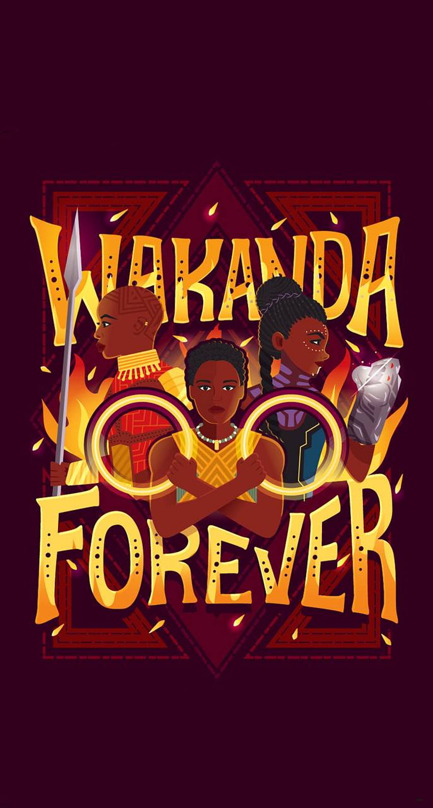 Wakanda Forever by OnlyMarvel, black panther wakanda forever HD phone wallpaper