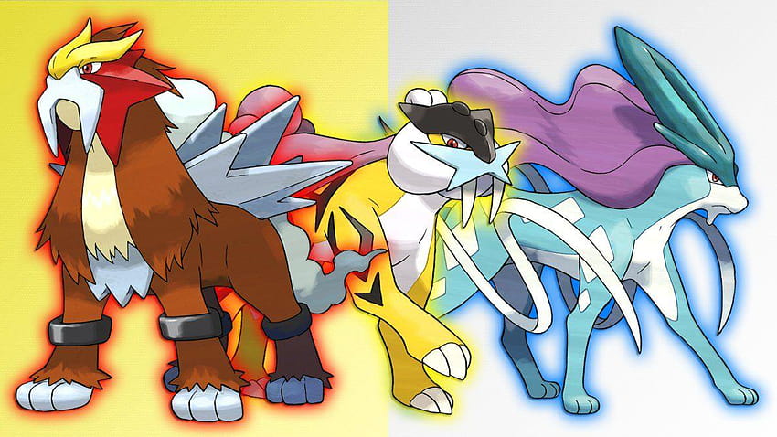 Entei, Raikou and Suicune by Glench HD wallpaper