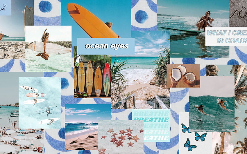 beach theme collage Aesthetic Iphone [1920x1080] for your , Mobile & Tablet, aesthetic summer collage laptop HD wallpaper