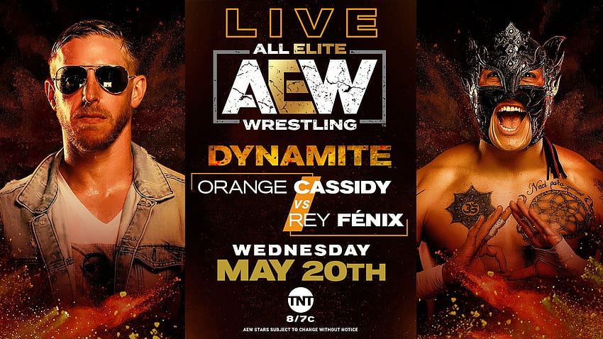 Orange Cassidy VS Rey Fenix: AEW DYNAMITE HD wallpaper