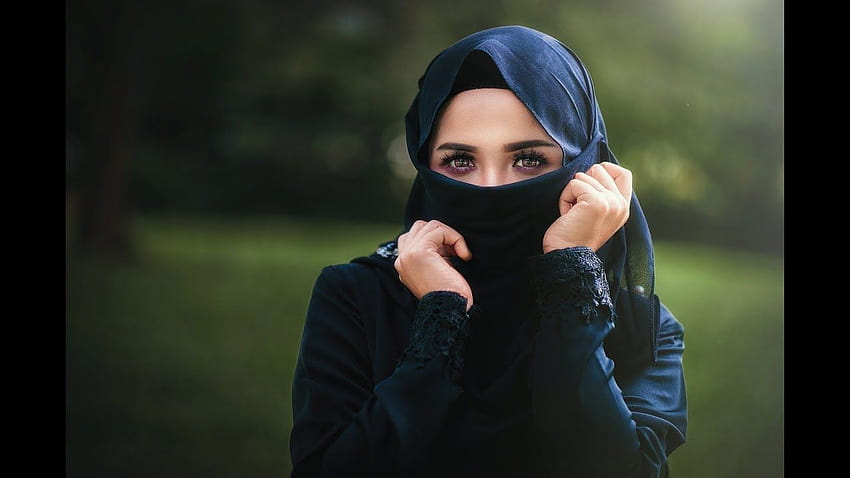 Hijab Dpz Girls für Instagram WhatsApp, Mädchen verstecktes Gesicht HD-Hintergrundbild