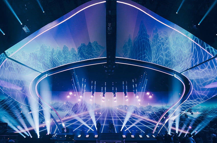การออกแบบเวที Eurovision ดั้งเดิมถูกปฏิเสธเนื่องจากต้นทุน Eurovision 2018 วอลล์เปเปอร์ HD