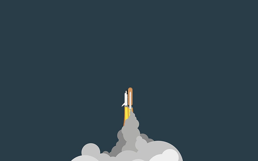 spaceship, Simple, Space Shuttle / and Mobile Backgrounds, spaceship cartoon HD wallpaper