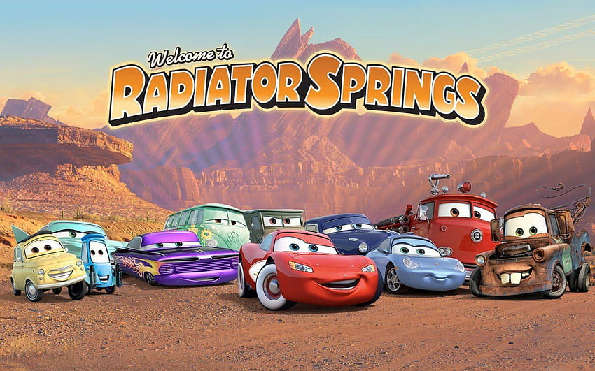Radiator Springs nel 2019, cartone animato di automobili Sfondo HD