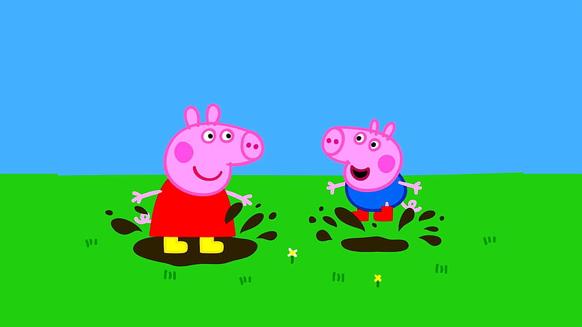 Peppa Pig and Backgrounds, peppa pig family HD wallpaper