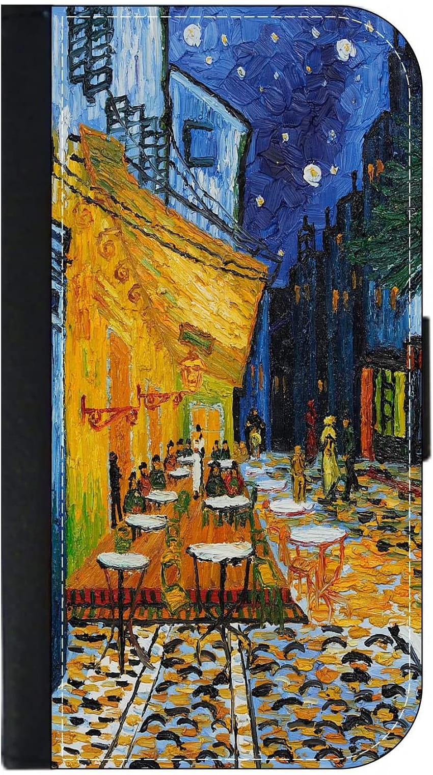 Artist Vincent Van Gogh's Café Terrace at Night HD phone wallpaper