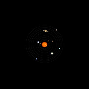 Stylized Scale Solar System Based On Advice From R Space, Solar System ...