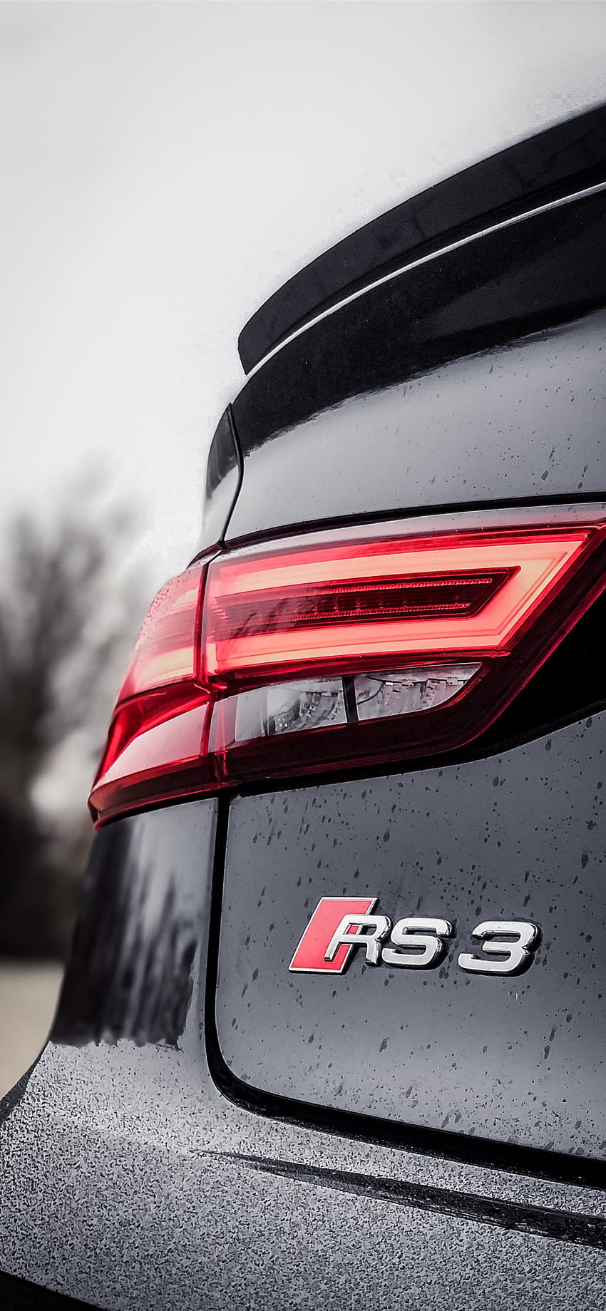 Audi RS3 Berline 2018 Test d'accélération de la vérification du son ... iPhone Fond d'écran de téléphone HD