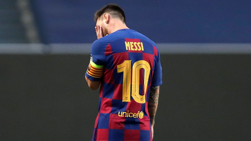 Messi nie zdecydowałby się na wyjście z Barcelony ”- Rivaldo nie kupuje rozmów o transferach, smutny Messi Tapeta HD