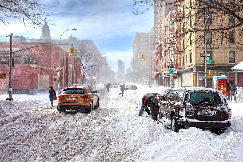 Bad weather snow winter new york new york snow infinity [5559x3706] for your , Mobile & Tablet HD wallpaper
