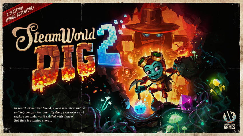 Steamworld Dig 2, Metroidvania'nın iki katı Kazma HD duvar kağıdı