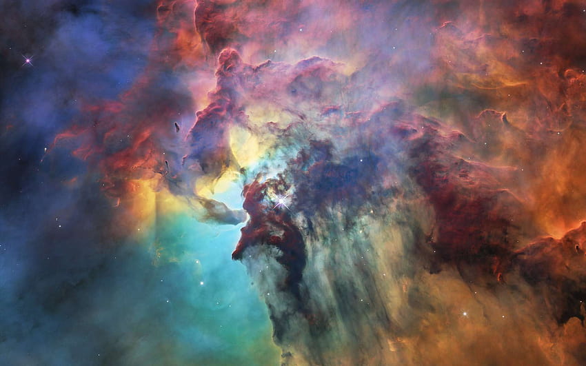 Nébuleuse du Lagon : Hubble nous offre une superbe pour ses 28 ans, nebulause HD wallpaper