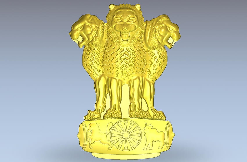 Ashok Stambh - Bharatian Indian National Emblem 3D model 3D printable |  CGTrader