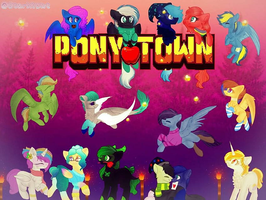 Ponytown Group Drawing.•, Pony Town Hd Wallpaper 