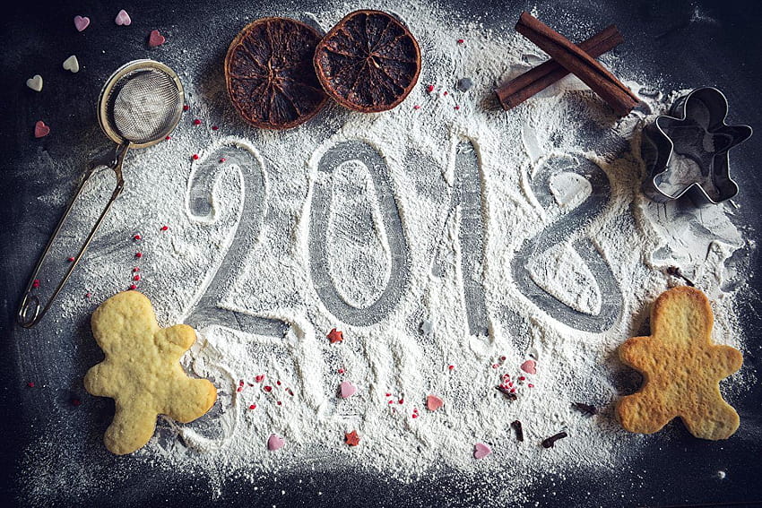 2018 Christmas Flour Cinnamon Food Cookies HD wallpaper