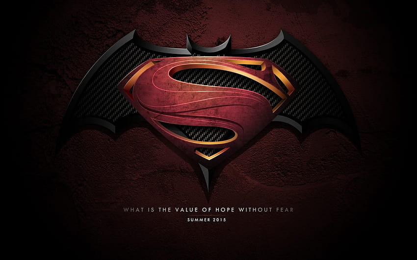 Batman VS Superman Logo Movies, batman superman HD wallpaper