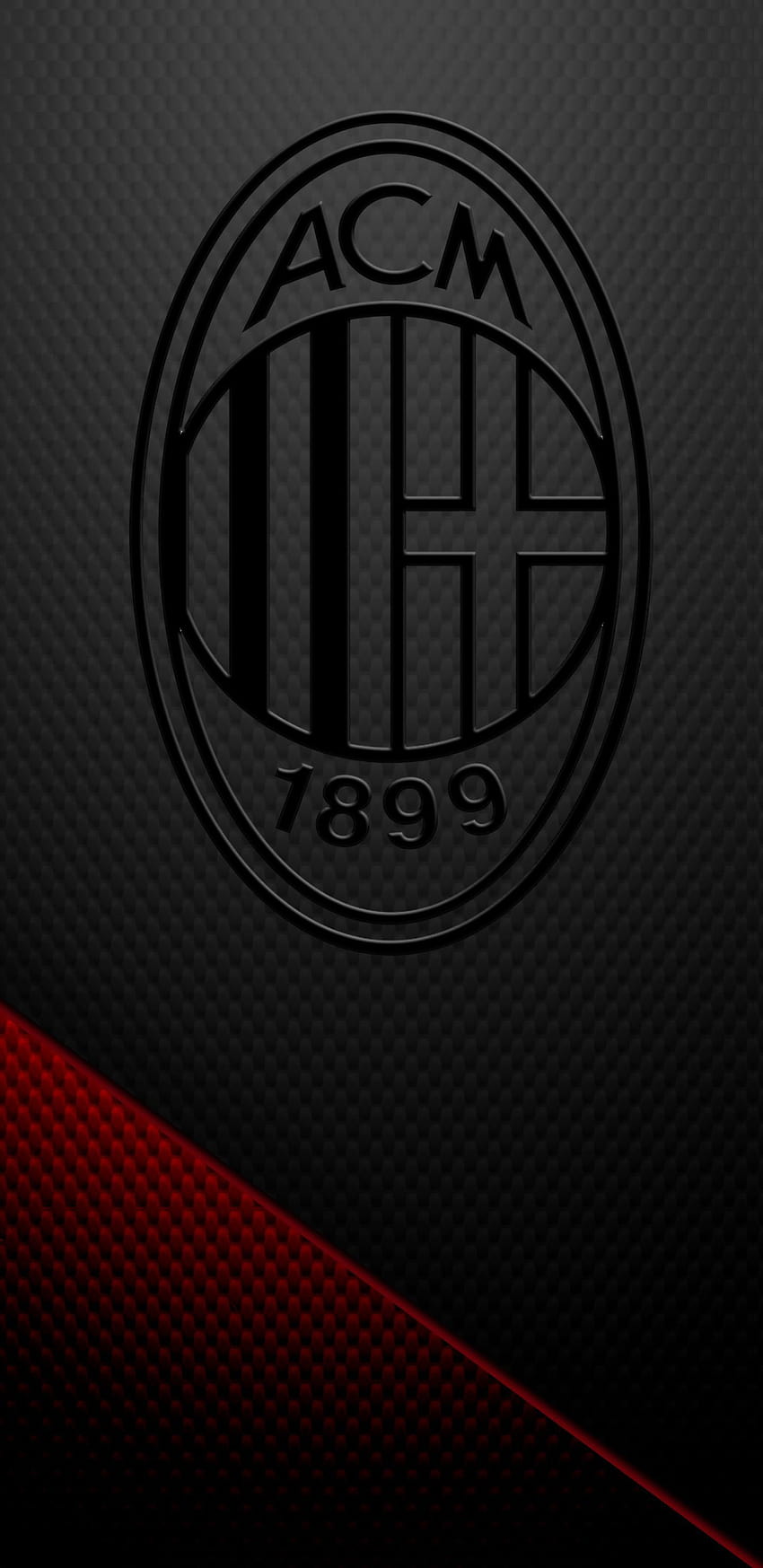 Ac Milan Black HD phone wallpaper