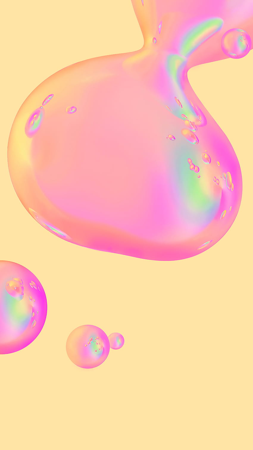 328823 Resumen, burbujas, rosa, arte digital, teléfono, s y burbujas onduladas de colores fondo de pantalla del teléfono