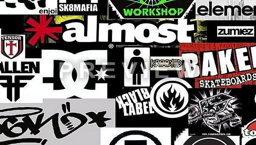 1121A95 Skateboard Logos 640x400, skate logos HD wallpaper