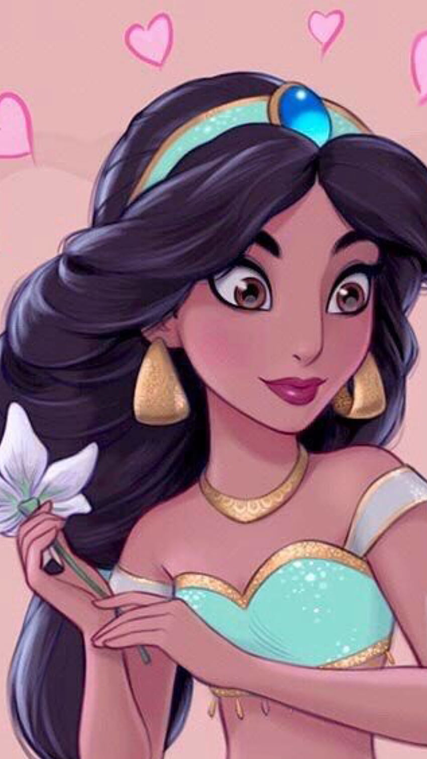 Prinzessin Jasmine Phone, Disney-Prinzessin leuchtet auf HD-Handy-Hintergrundbild