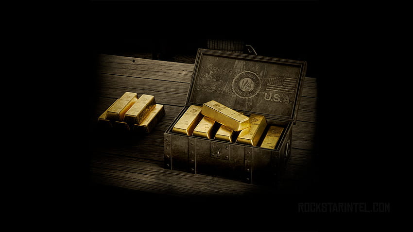 Los lingotes de oro de Red Dead Online ya se pueden comprar con moneda del mundo real, lingote de oro fondo de pantalla