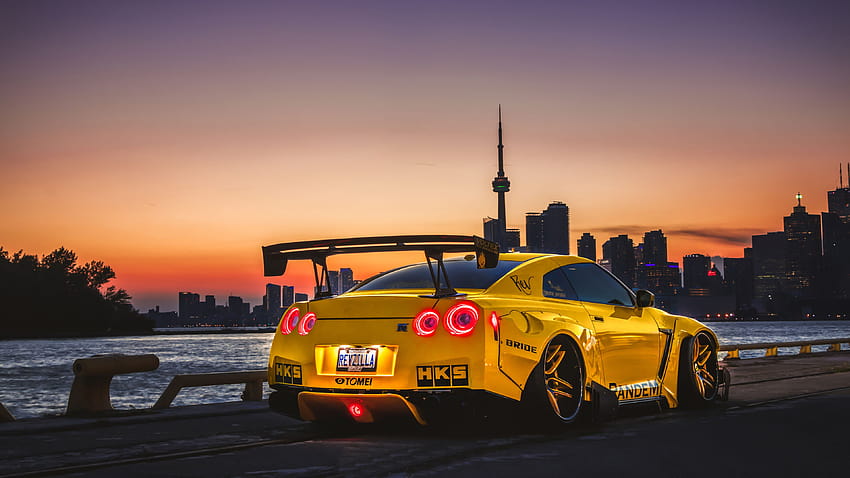 Nissan posted by Christopher Tremblay, gtr widebody HD wallpaper