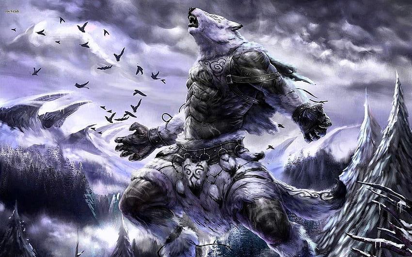 Cool Werewolf, wolf warrior HD wallpaper