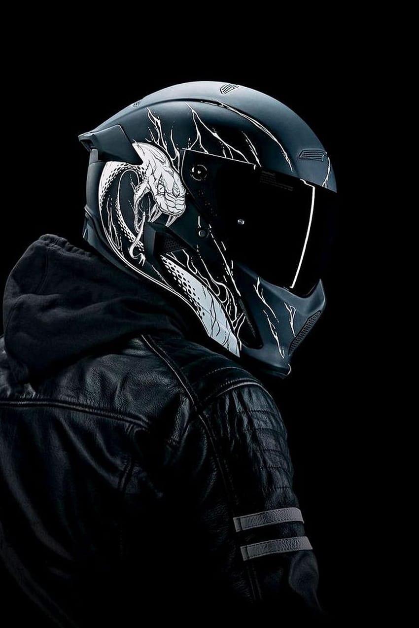 Ruroc Atlas 2.0 Motorcycle Helmet with Super Cool Snake Graphics HD phone wallpaper