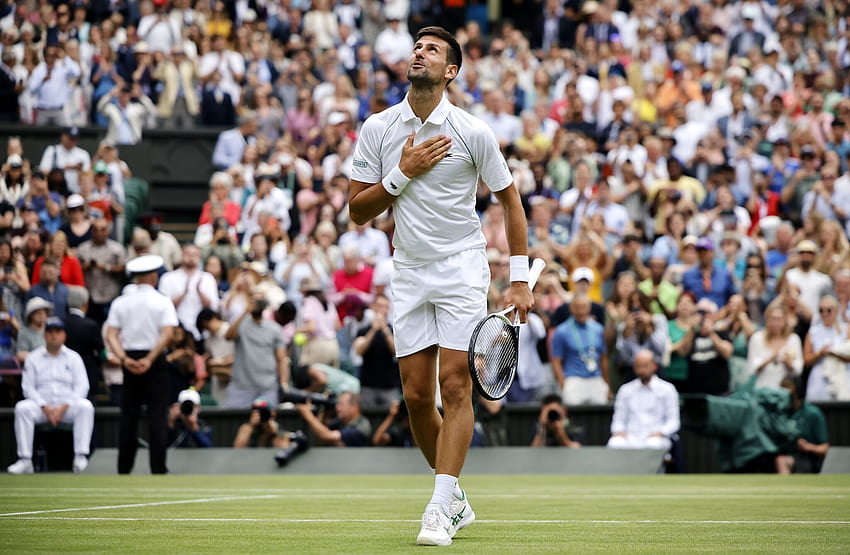 Novak Djokovic Kalahkan Jannik Sinner di Wimbledon, novak djokovic juara wimbledon 2022 Wallpaper HD