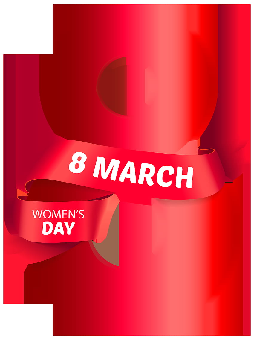 8th March Red Transparent PNG Clip Art HD phone wallpaper
