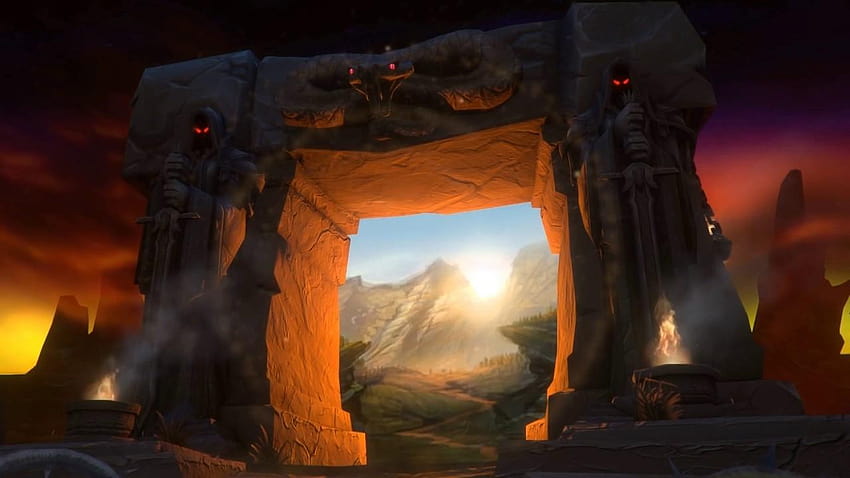 [สำหรับ Steam Engine] หน้าจอเข้าสู่ระบบดั้งเดิมของ World of Warcraft พร้อมเพลง world of warcraft classic วอลล์เปเปอร์ HD