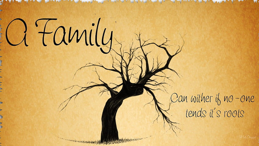 Cuidar das raízes da família, árvore genealógica papel de parede HD