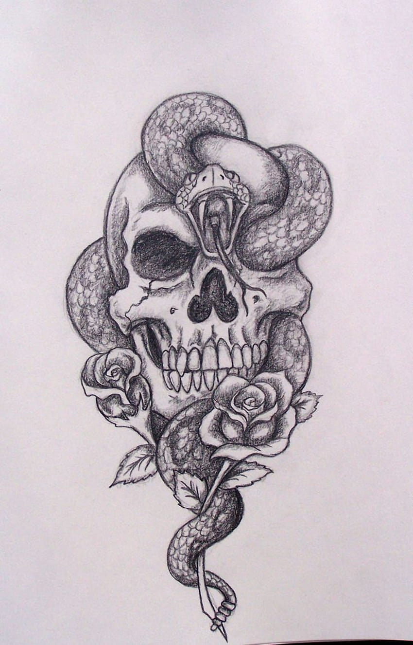 Skull Drawing Tumblr at PaintingValley, 해골 텀블러 HD 전화 배경 화면