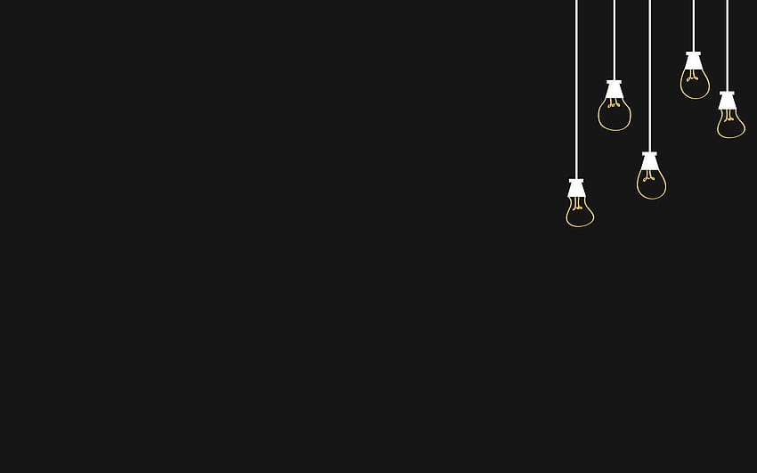 Light bulbs [1920x1200], black light HD wallpaper