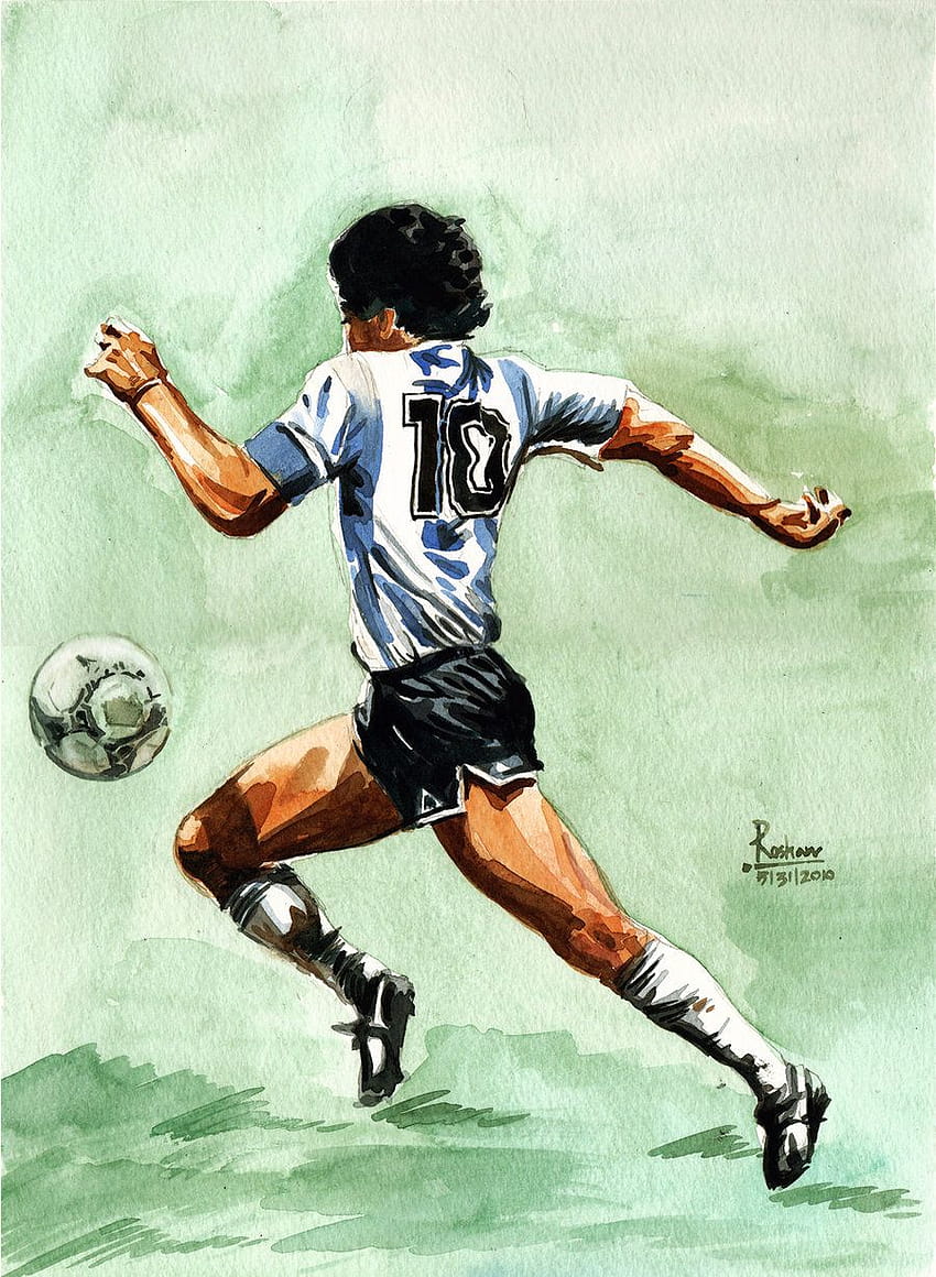 Diego Maradona diposting oleh Ryan Thompson, diego armando maradona wallpaper ponsel HD