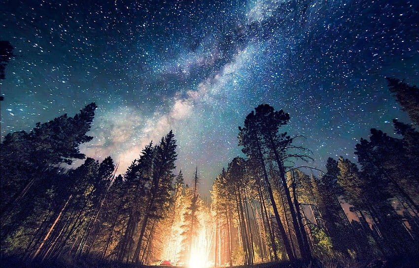 s Larga exposición Noche estrellada Vía Láctea Galaxia Naturaleza, s de galaxias fondo de pantalla