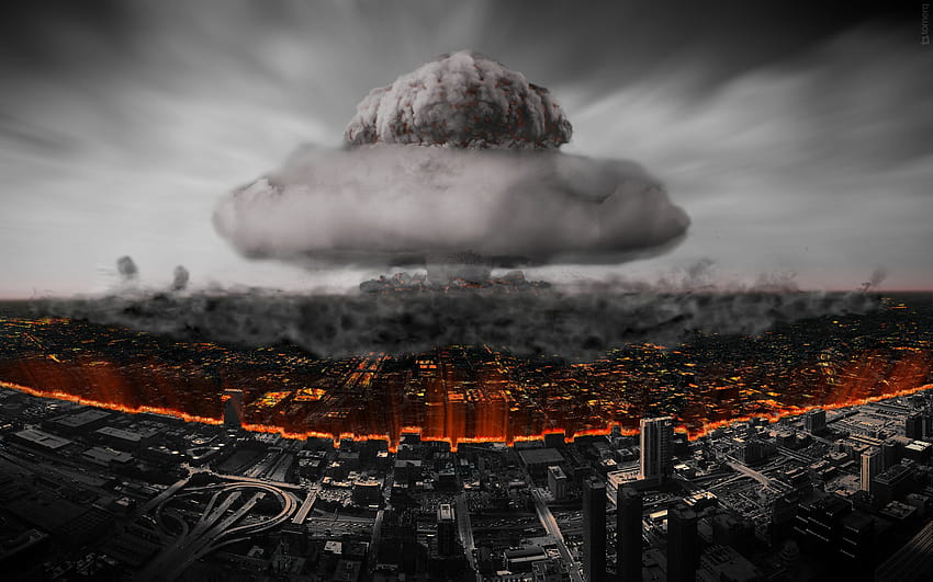 Nuclear Atomic Bomb Explosions Armageddon Buildings Wide [2560x1600] for your , Mobile & Tablet, nuclear blast HD wallpaper