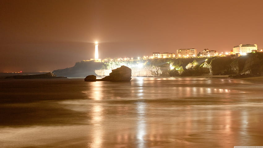 Biarritz Lighthouse, France Ultra Backgrounds for U TV : & UltraWide & Laptop : Tablet : Smartphone HD wallpaper