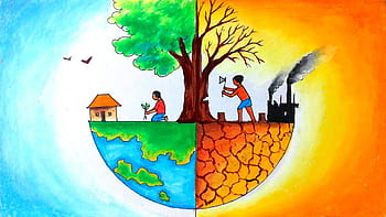 Draw a Poster of save earth using poster colour ​ - Brainly.in-saigonsouth.com.vn