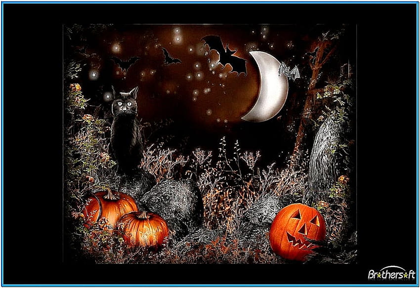 Salvas animados de Halloween con sonido, Halloween adorable lindo fondo de pantalla