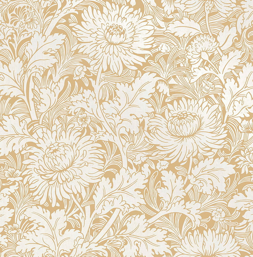 Fine Decor Zinnia Mustard Floral, zinnia retro HD phone wallpaper