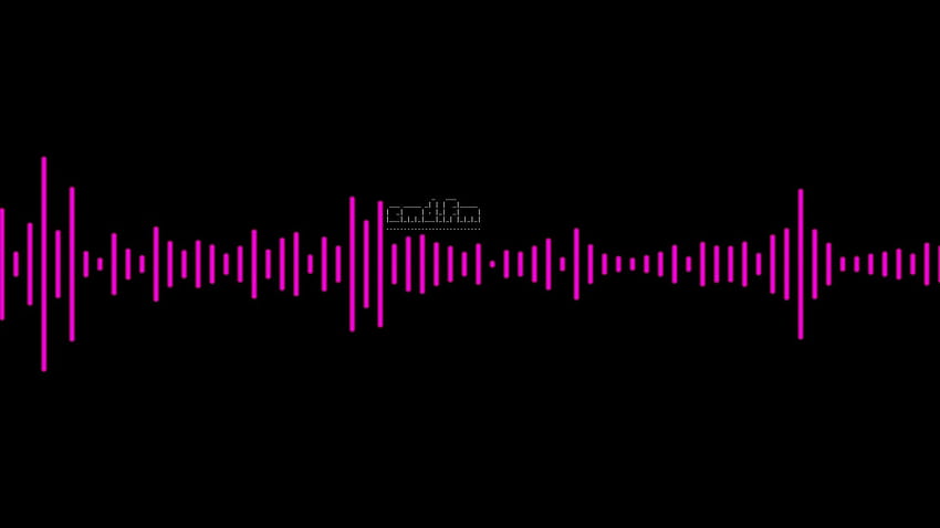 : black background, simple, minimalism, digital art, music, sound wave 1920x1080 HD wallpaper