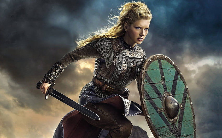 Escudo, mujeres guerreras vikingas fondo de pantalla