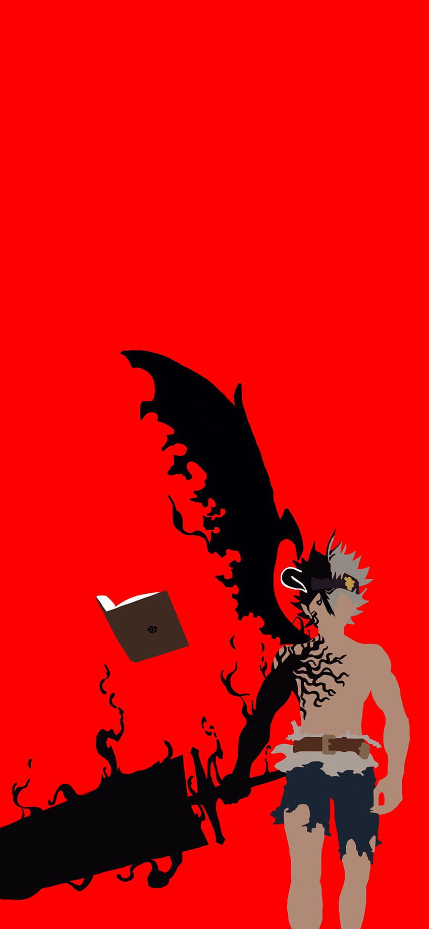 Asta Demon Wallpaper 4K, Black Clover, Silhouette